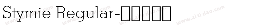 Stymie Regular字体转换